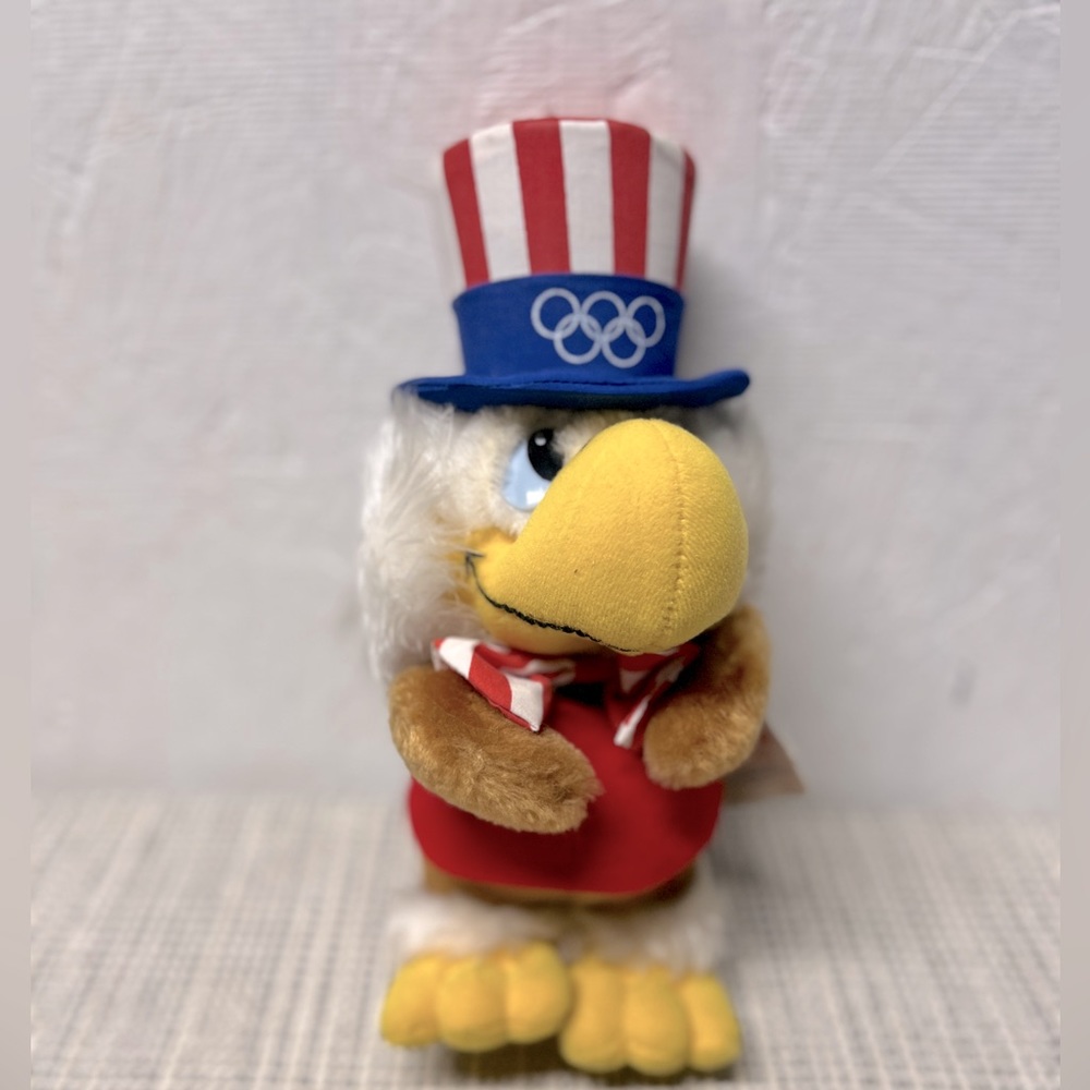 Vintage 1980 Sam the Olympic eagle LA Olympics Committee Plush Bird nwt